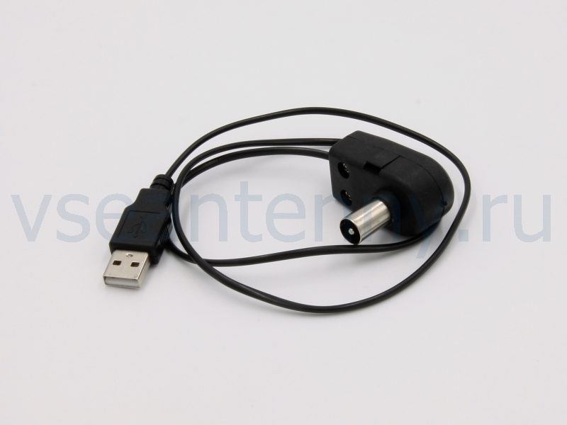 USB инжектор питания ГИРАНД без антенного кабеля черный
